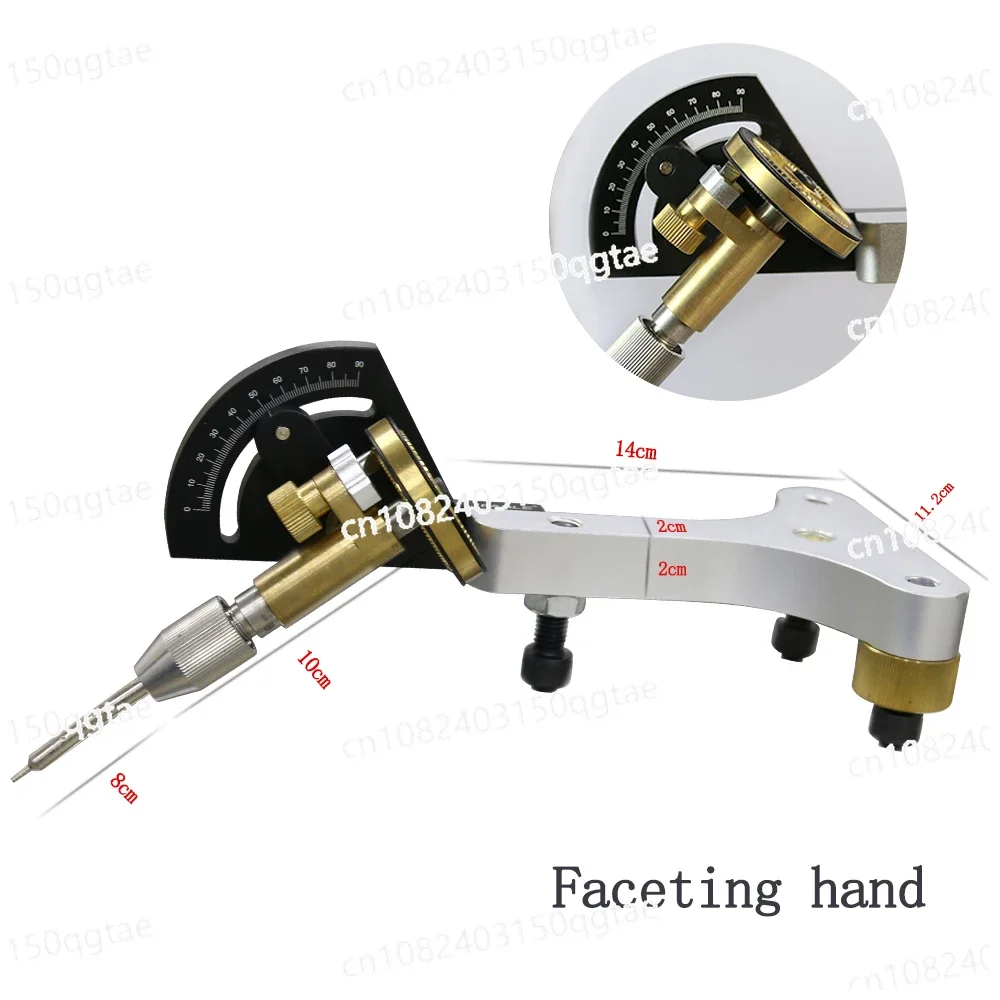 Faceting Hand with Index Wheels of 96 and 64 for Faceting and Polishing Gemstone for Lapidary Machine