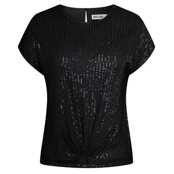 GK Dámská halenka Sexy svetr Tunika Flitrované Party Topy Capri Rukávy Kulatý výstřih Dírka na zádech Košile Halenky Femme 10 nejlepší prodej halenka s flitry - №10