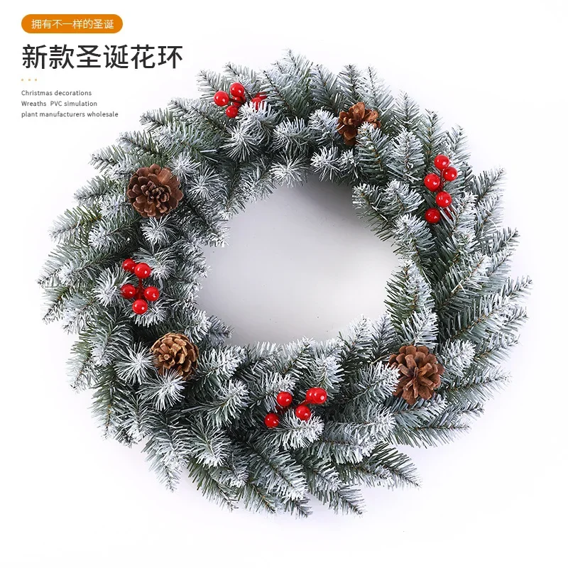 Christmas Wreath Rattan 40/50/60cm Christmas Ornament Ornament Scene Decoration