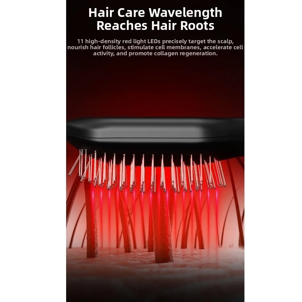 Multi-Function Red Light Spray Massage Comb Hair Care Portable Electric Spray Hair Brush Hair Growth Anti-Static