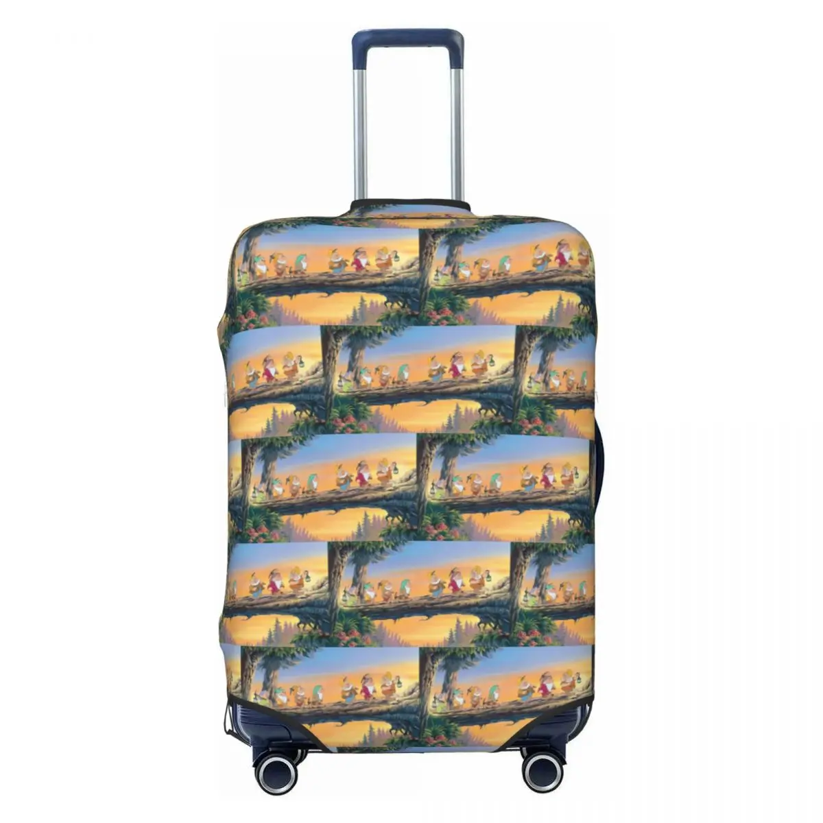 

Custom Custom Movie Snow White And The Seven Dwarfs Cartoons Luggage Cover Protector Washable Hot Travel Suitcase Covers