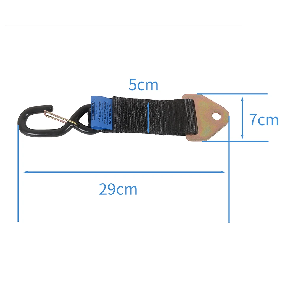 Tie Down Adapter Straps S-Hooks Convert Bolt On Auto Retractable Ratchet Straps to Straps Connecting Bands