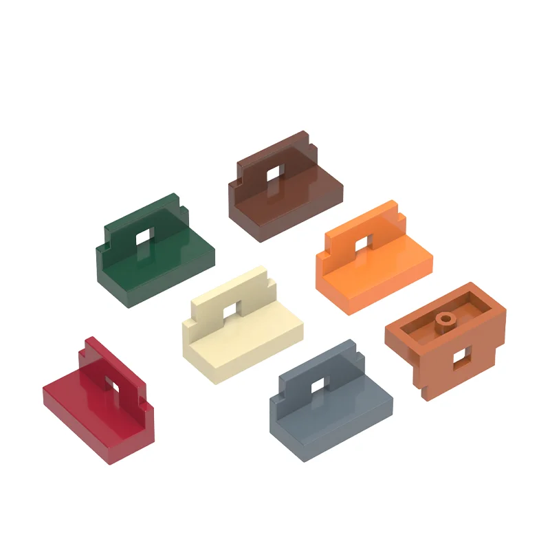 WANGE 236 stks/partij 0 Vierkante gat kleine kruk Bouwstenen Moc Kleur Accessoires Compatibel met Baksteen DIY Onderdelen speelgoed Gift