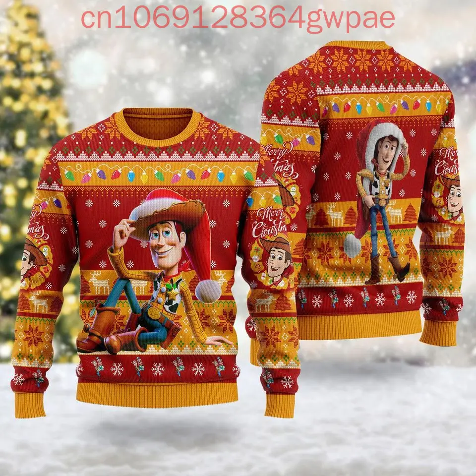 Disney Toy Story Buzz Lightyear Christmas Ugly Sweater Men's Womens 3d Sweater Christmas Sweater Anime Xmas Sweater