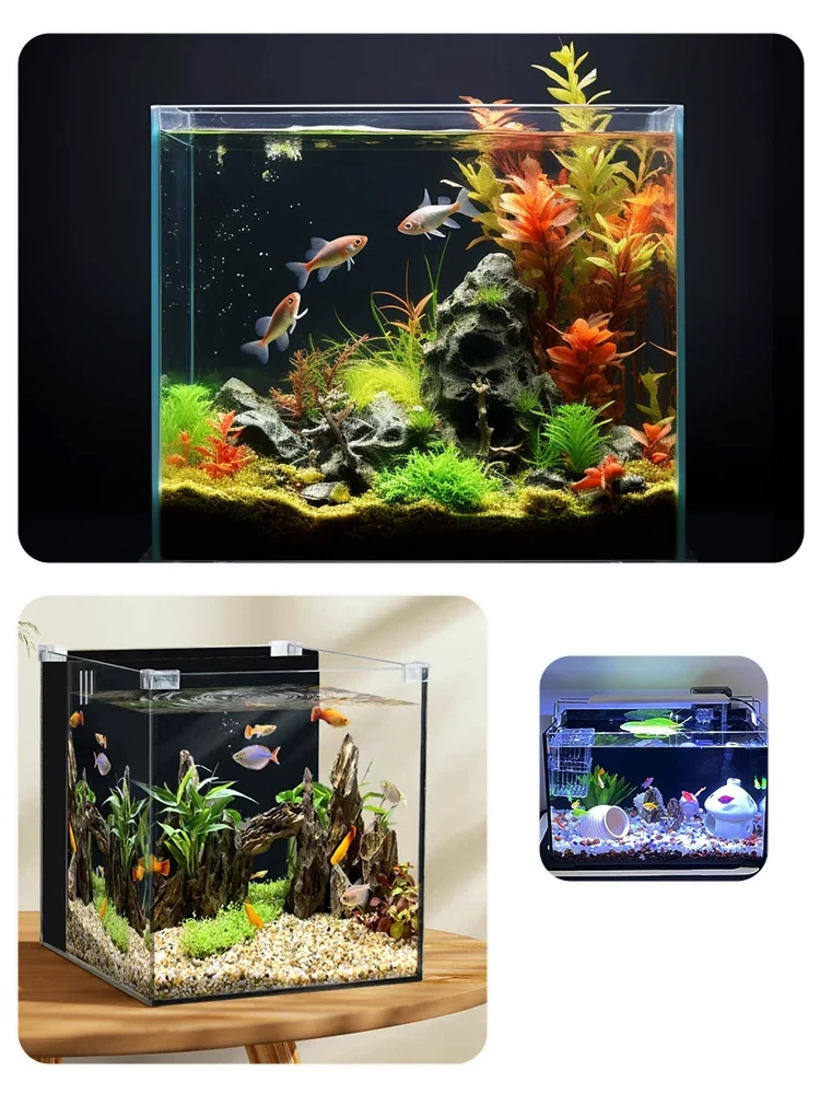 Fischtank-Hintergrundaufkleber, statische Aufkleber, Tapeten, Aquarium-Hintergrunddekoration, kann mit Wasser gesprüht werden – Detail 8
