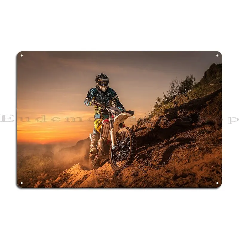 Enduro Bike Rider Metal Sign Designs Decoration Kitchen Club Printing Tin Sign Poster