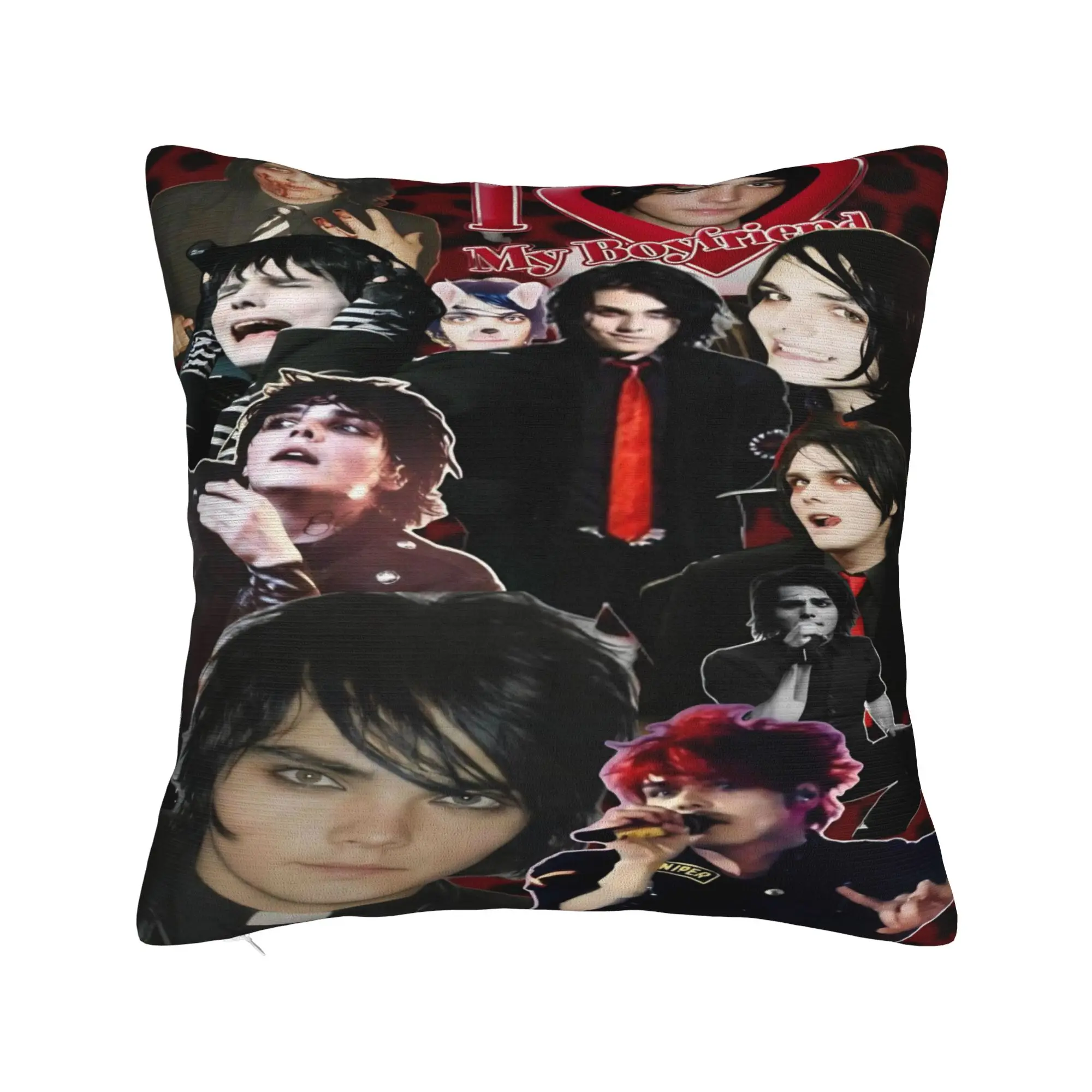 G-Gerard Way MCR Pillow Case  Vintage Pillow Cover Print Pillowcases For Sofa Home Decor
