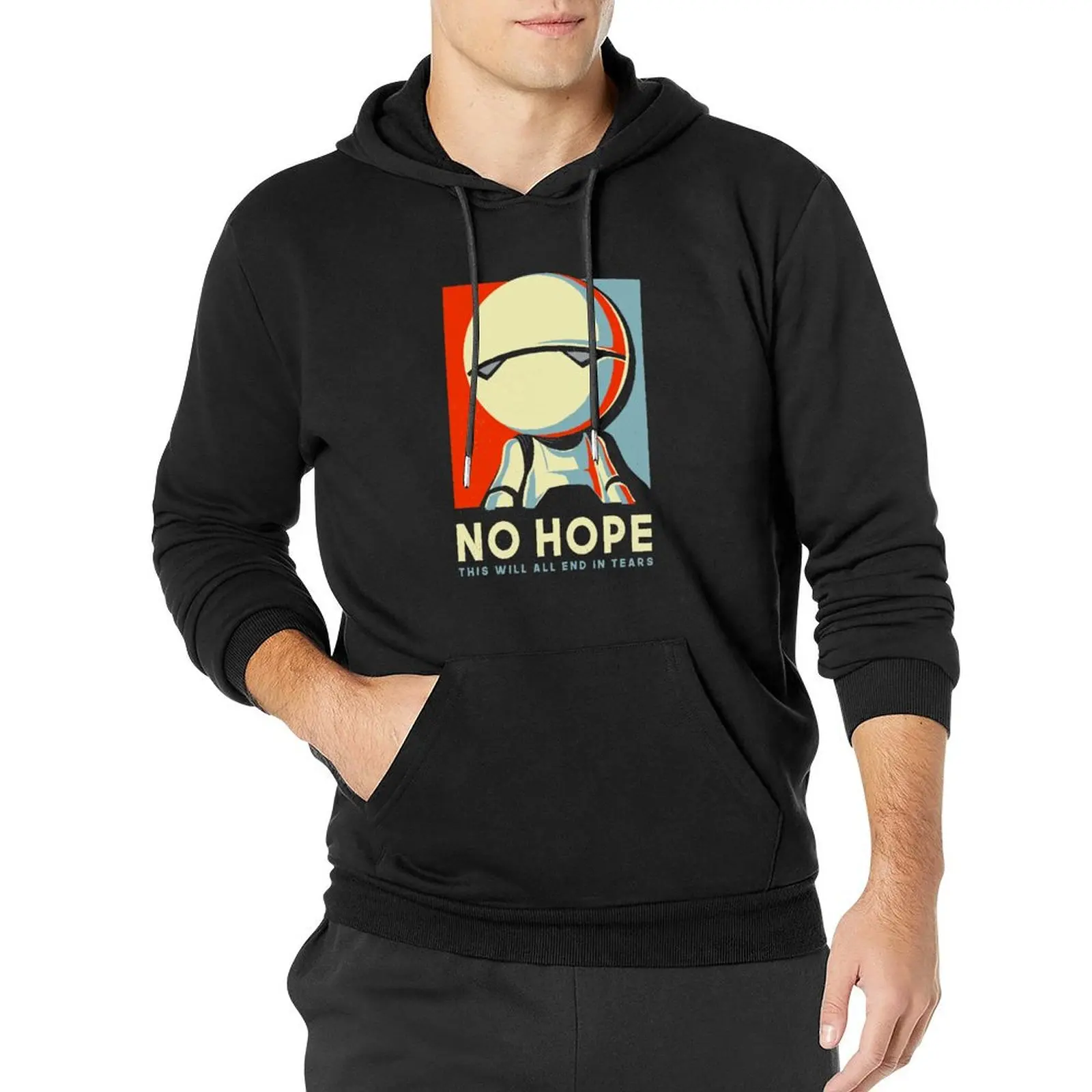 

No hope Marvin - Funny Voting Sign Parody - Hitchhiker's Guide to the Galaxy Pullover Hoodie