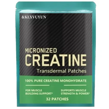 Creatine Monohydrate Transdermal Patches- Support Muscles, Cellular Energy and Cognitive Function - 32 Patches/bag