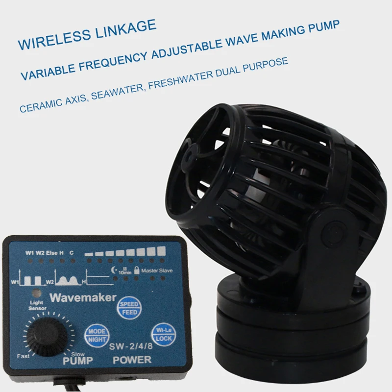 Jebao Smart Fish Tank Wave Maker Water Pump for Aquarium Wave Making Pump Circulation Flow Submersible Pumps SW-2/4/8/15 RW-4/8