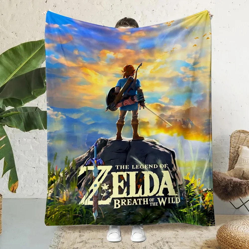 Juego popular Z-ZeldaManta estampada, mantas de Picnic, manta cálida, manta suave y cómoda, regalo de cumpleaños para viaje en casa
