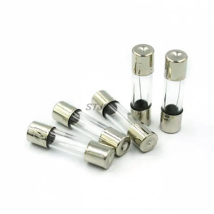 100Pcs/Set 5x20mm Quick Blow Glass Tube Fuse Assorted Kits,Fast-blow Glass Fuses 0.2A 0.5A 1A 2A 3A 5A 8A 10A 15A 20A