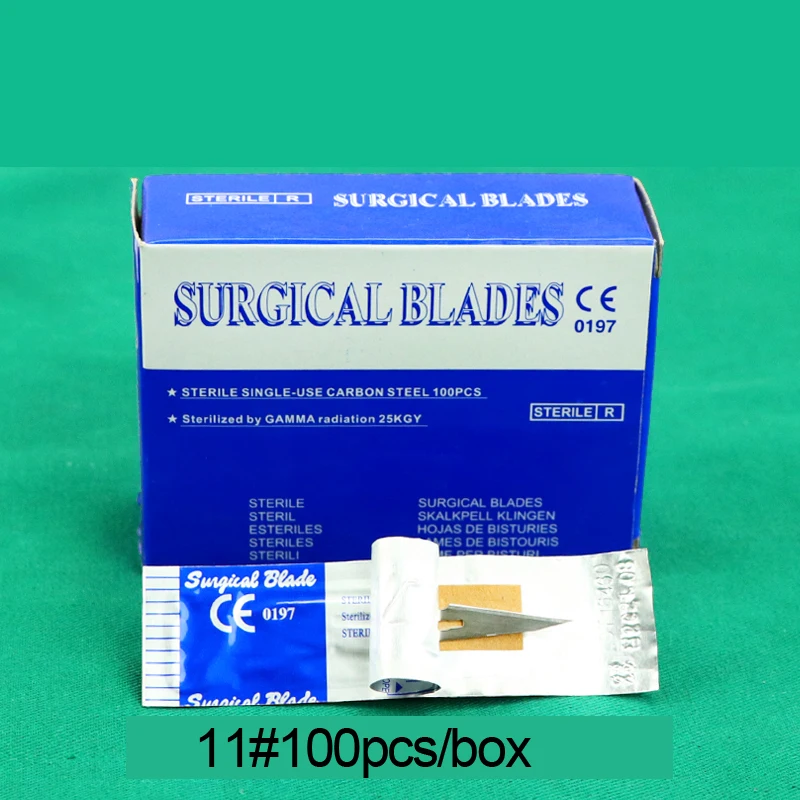 100Pcs/box Dental Surgical Scalpel Sterilized Blades Scalpel Blades For Dental medical Dental medical Surgical Scalpel Blades