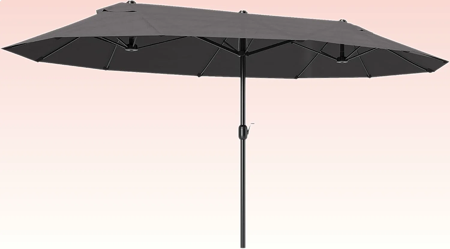 Outsunny 15ft Extra Large Patio Umbrella Double-Sided Outdoor with Crank Handle and Air Vents