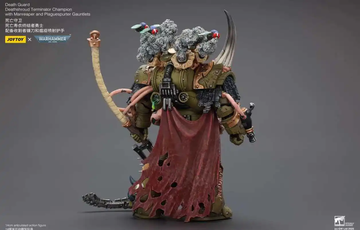 JOYTOY 1/18 Action Figure Warhammer 40000 Death Guard Deathshroud Terminator Champion Toy