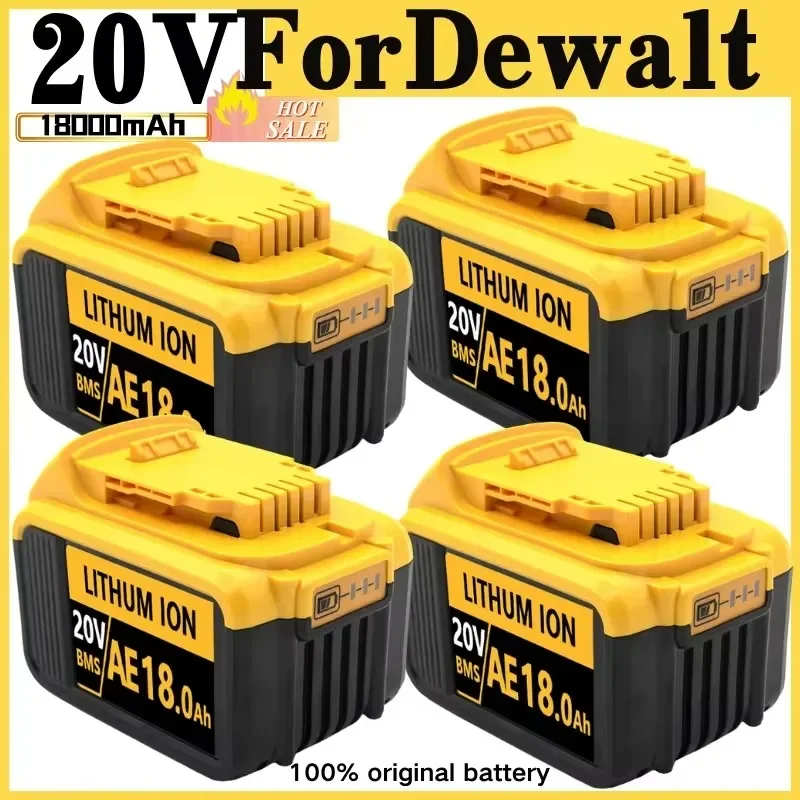 Novo 100% original 18000mah 20v para bateria de ferramenta elétrica dewalt dcb206 20v 18.0ah bateria dcb206 20v bateria dcb205 dcb200 DCB204-2