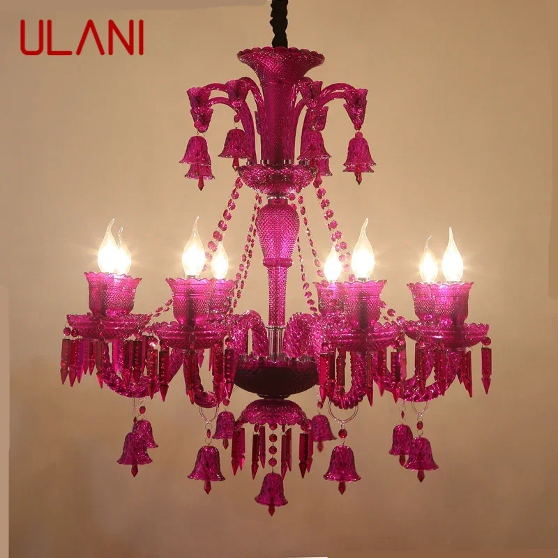 

ULANI Luxurious Style Crystal Pendant Lamp European Candle Lamp Art Living Room Restaurant Bedroom Villa Chandelier