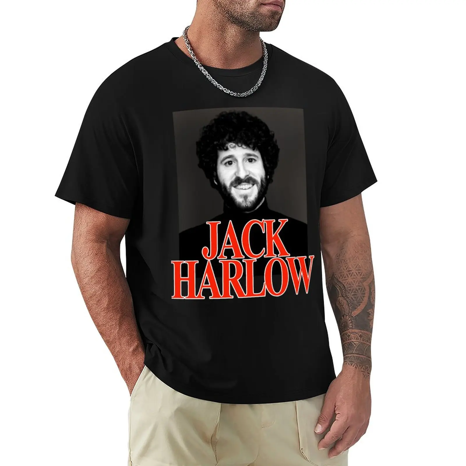 Jack Harlow X Lil Dicky cring t-shirt oversize cute tops mens t shirt graphic