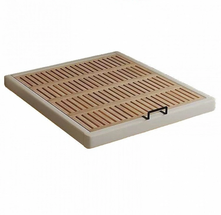 

Cream wind, flush edge, suspension bed, mortise and tenon, structure, beech, row skeleton, cat claw skin, soft bag