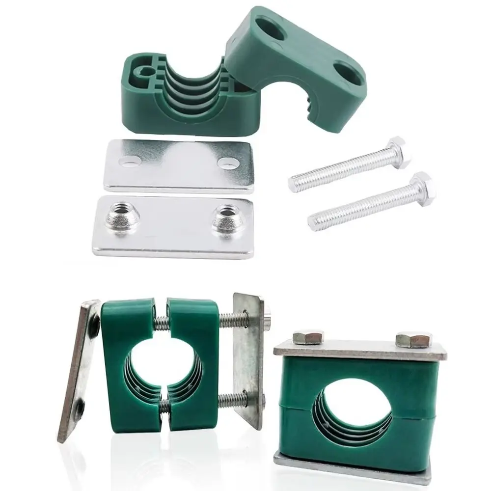 New 6-38mm Pipe Clamp Plastic With Hex Bolts Hydraulic Clamp Single Hole Pipe Bracket Engineering Machinery