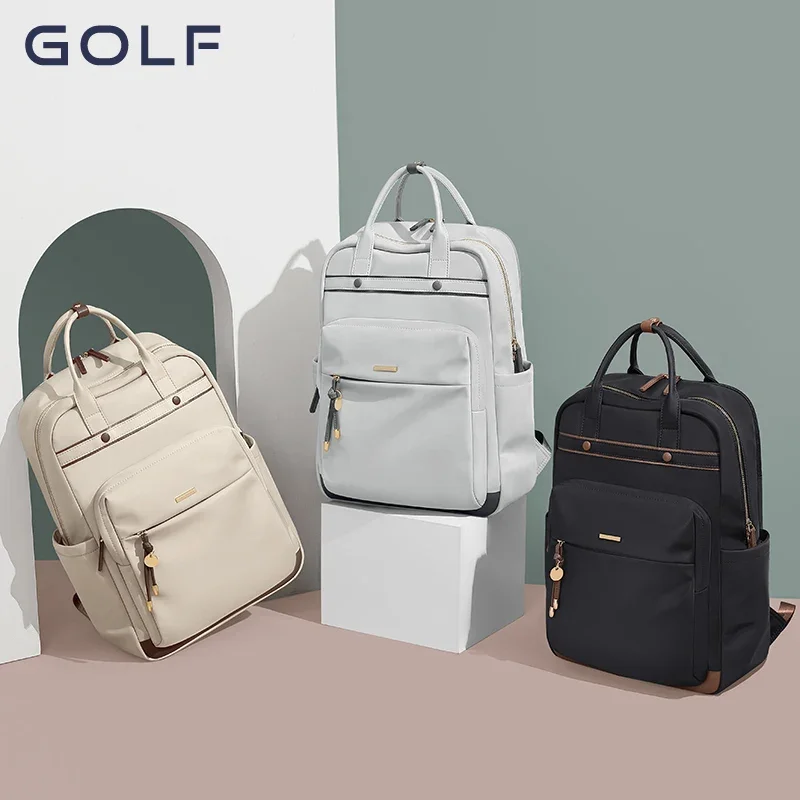 GOLF Rucksäcke für Damen 2024, Geschäftsreisen, Tasche, passend für 15,6-Zoll-Laptops, Oxford, modische Reise-Pendler-Rucksack-Taschen mit Griff