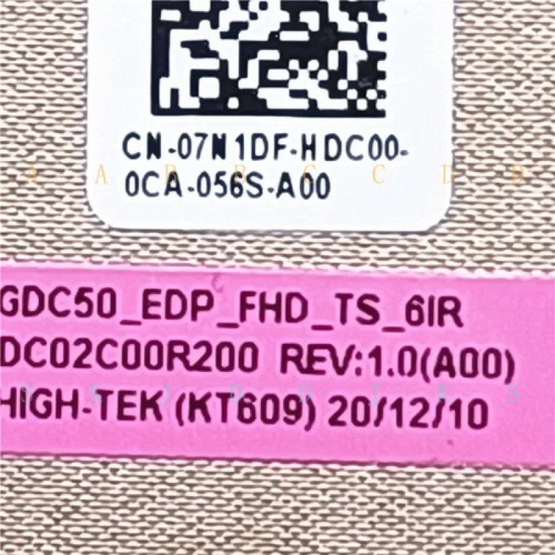 M  LCD EDP FHD 6IR Touch Screen Cable flex for Dell Latitude 7520 E7520 07N1DF
