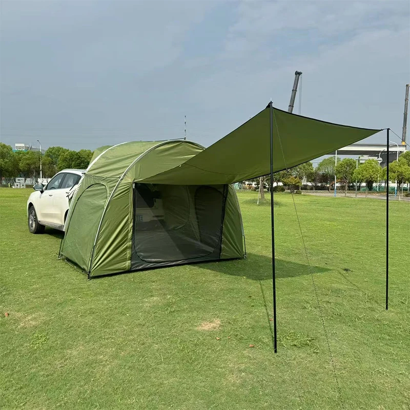 

Car-Mounted Tent Upgrade Your Outdoor Camping Experience With Mesh Extension Canopy RV Front Porch SUV Tent Integrated Rear Car