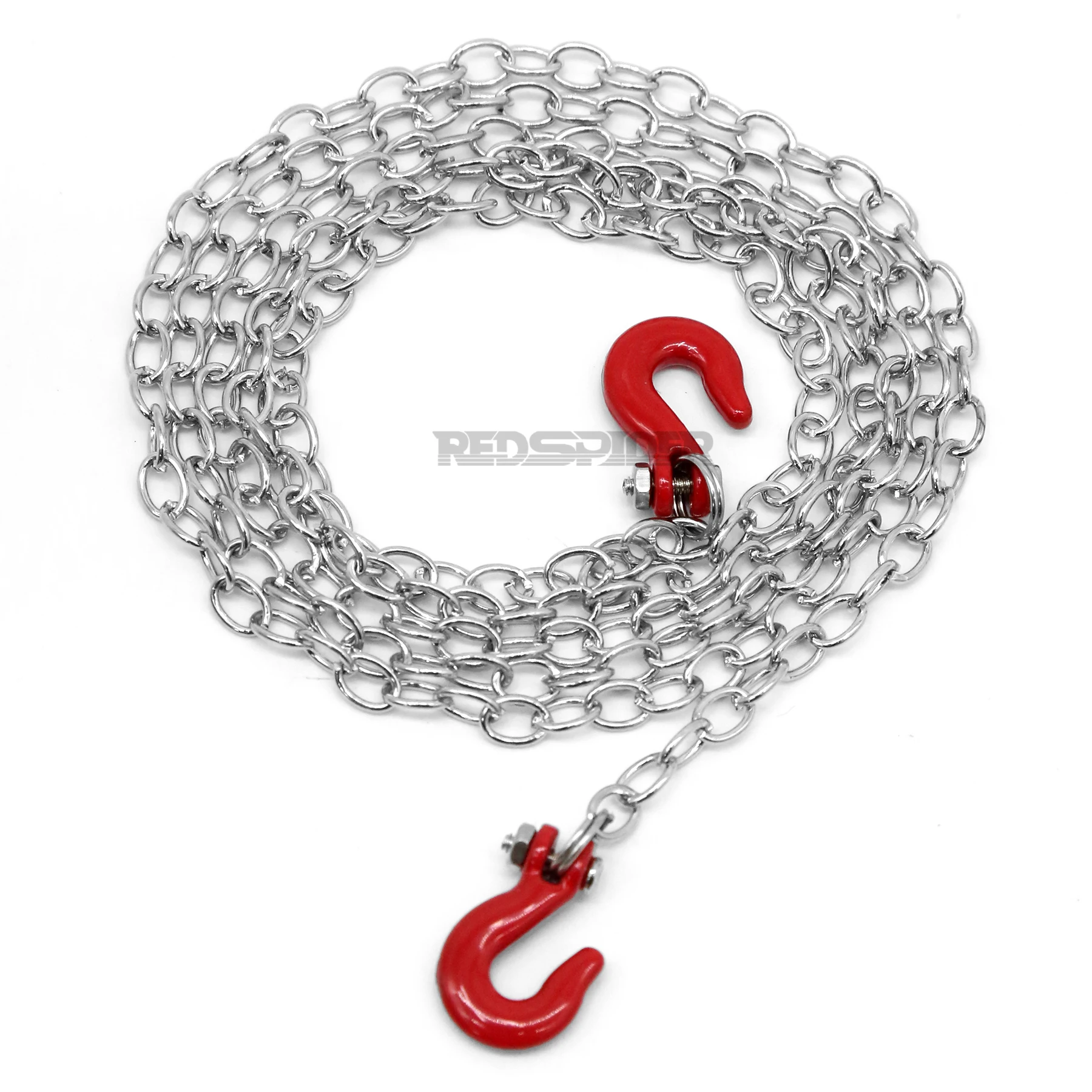Mini Metal Trailer Hook & Chain Compatible with 1/10 RC4WD D90 Axial SCX10 RC Crawler Car Truck