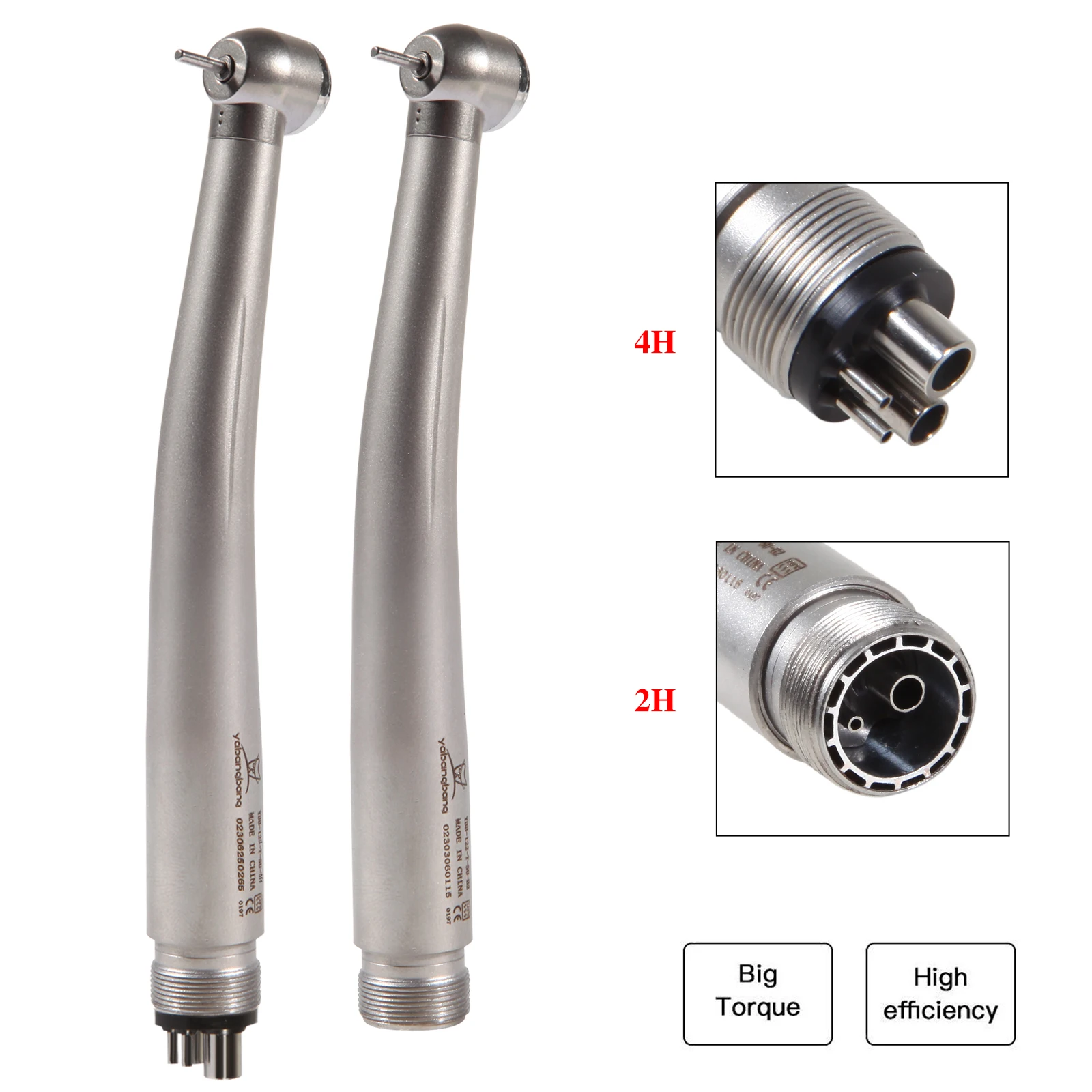 4/2Hole Dental High Speed Handpiece Turbine Cartridge Push Button Clean Big Head Teeth Single Water Spray NSK Style High quality view 6