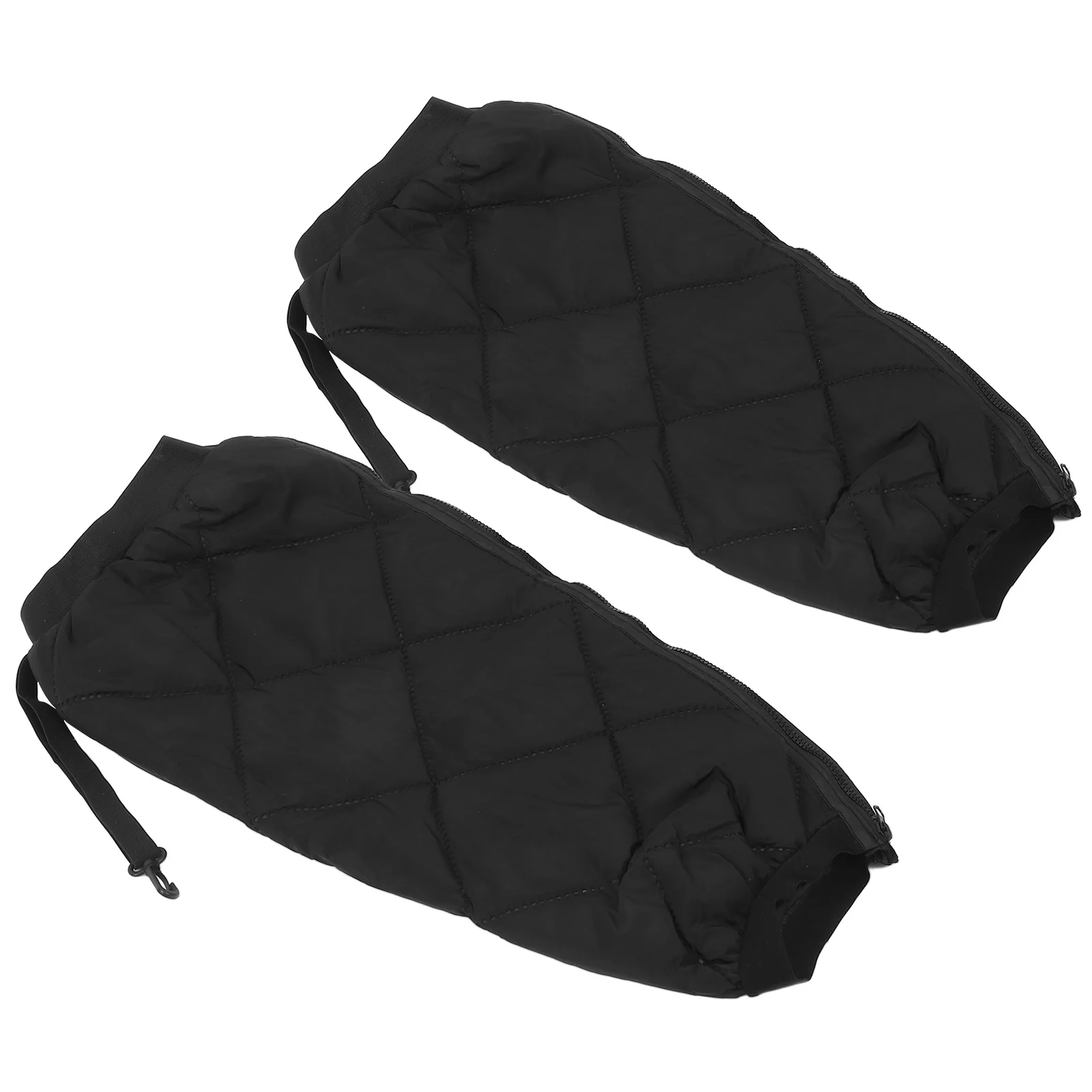 

Winter Motorcycle Knee Warmers Thickened Warm Lined Windproof Leg Guards Adjustable Zipper Design for Wear Removal on Electric