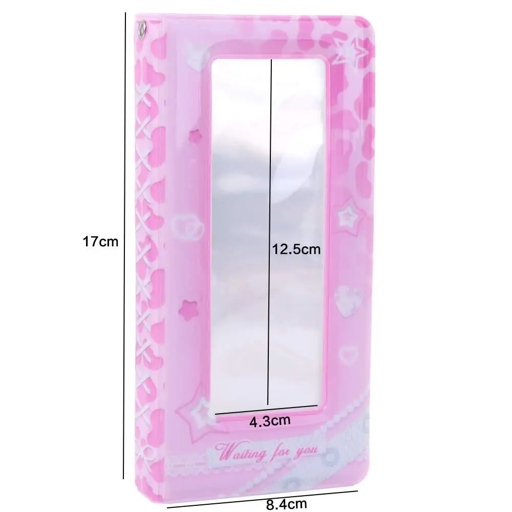 Y2K PVC Card Cover Korean Photocard Album Hanging Decoration Keychain Pendant Idol Card Display Protector Sweet Korean Style