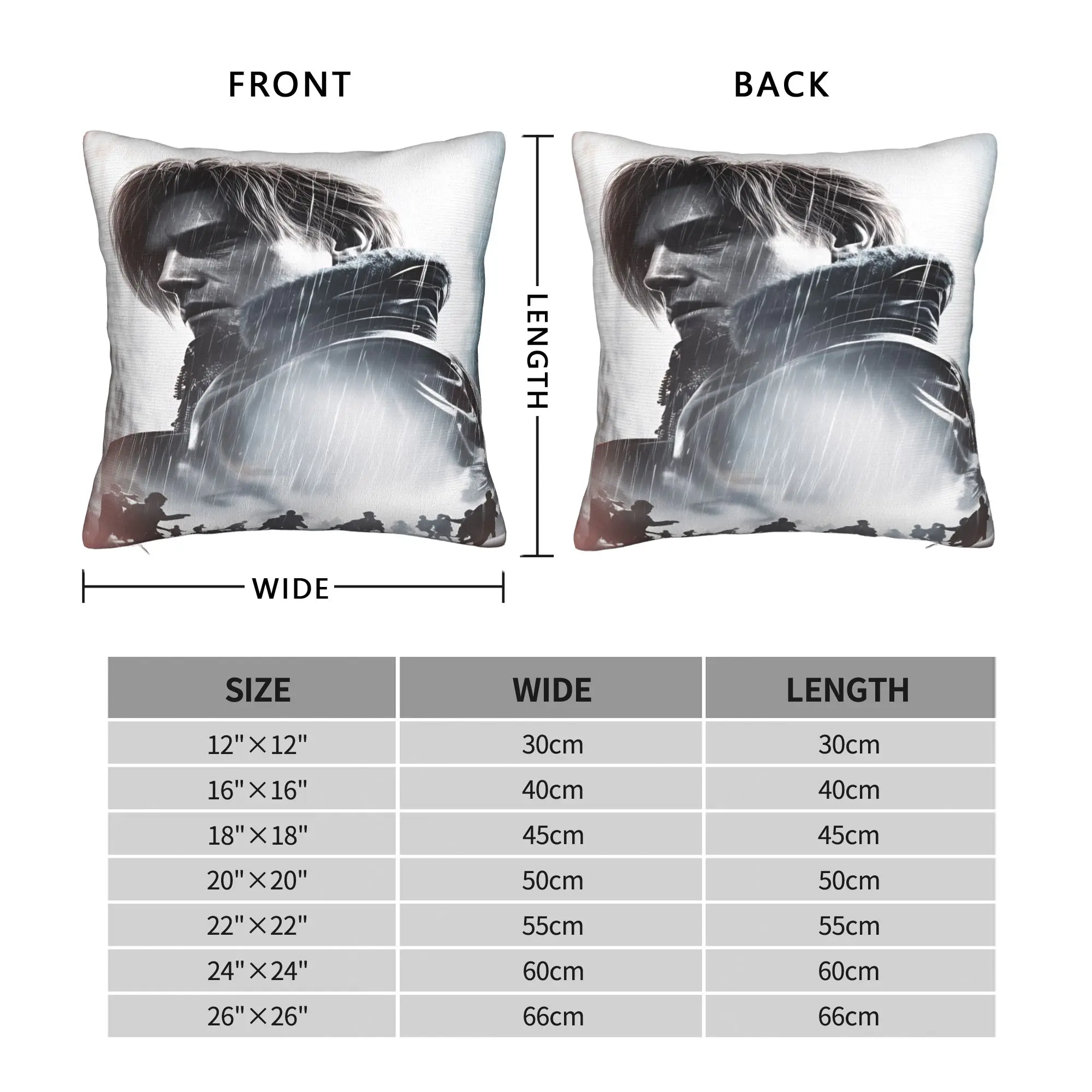 Residents Evils Pillow Case  Graphic Pillow Cover For Living Room Bed Chair Vintage Pillowcases