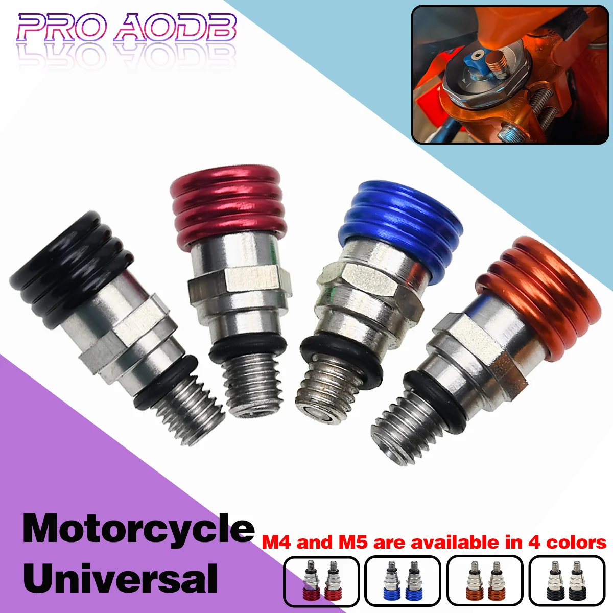 

M4 M5 Fork Air Bleeder Valves For Husqvarna TE FE TC FC For KTM 85 125 150 250 350 450 500 SX SXF EXC XC XCF XCW XCFW ADV Duke