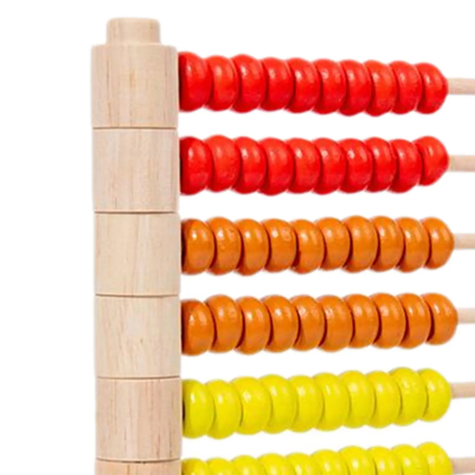 Wooden Abacus for Kids Math Developmental Number Cards Counting Rack for Boys Toddlers 2 3 4 5 6 Years Old Elementary Kids Girls