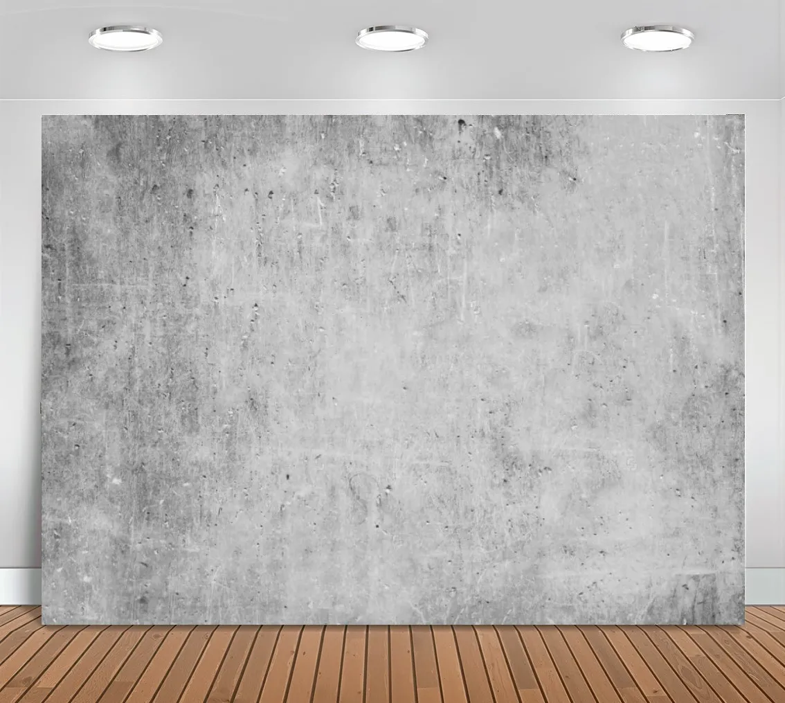 Old Grungy Grey Concrete Backgrounds polyester or Vinyl cloth High quality Computer print wall  photo backdrop