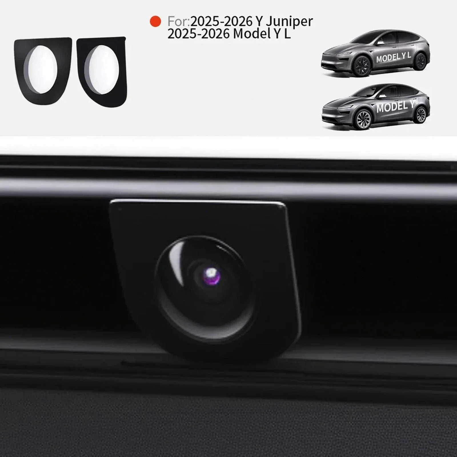 Protection de cam�ra avant pour Tesla Model Y Juniper 2025 ? Accessoire automobile anti-collision ? Produit automobile int�ressant
