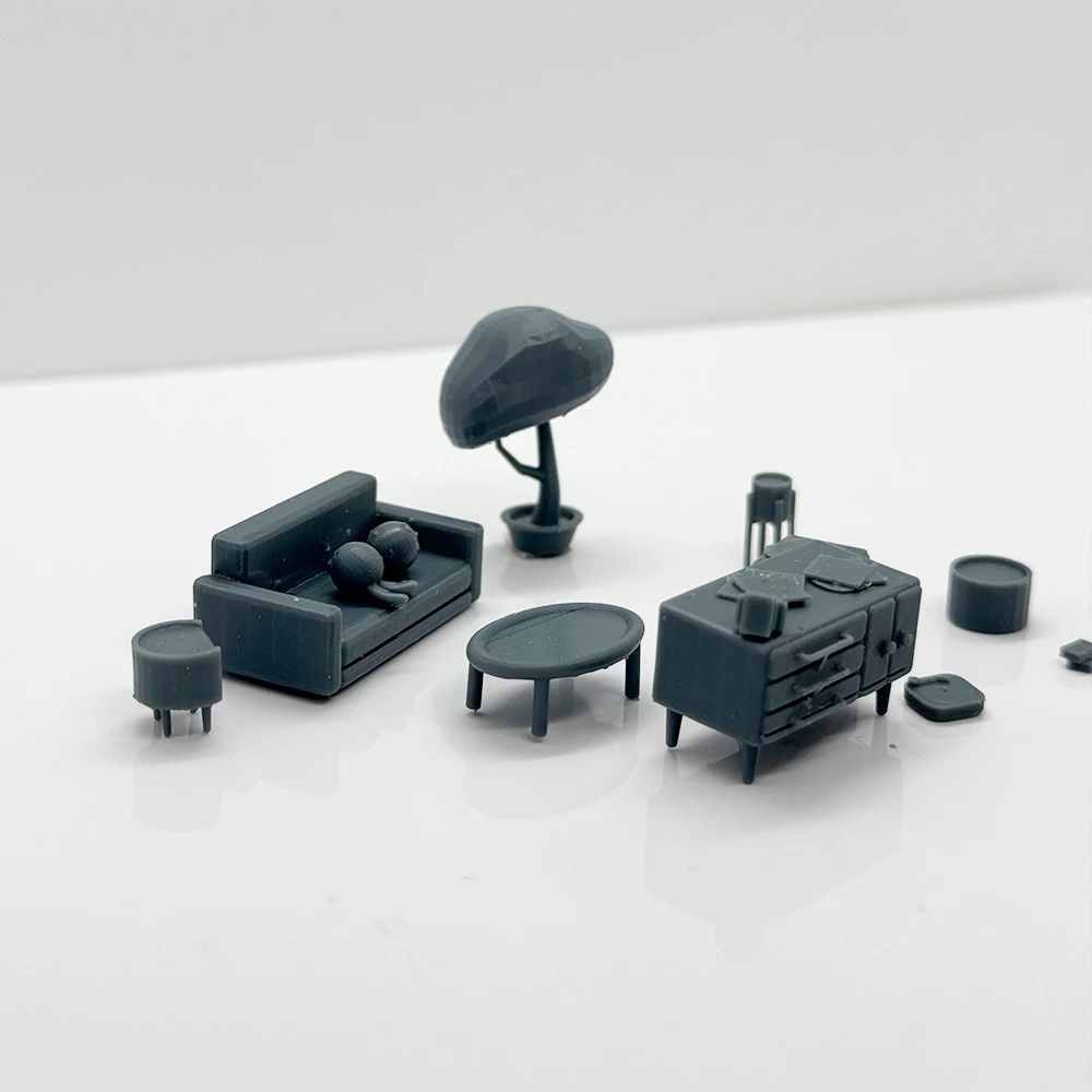 

Комплект мебели для гостиной LYTS087 1/220 1/48 1/64 1/72 1/87 1/144 1/160 Z масштаб миниатюрная сцена