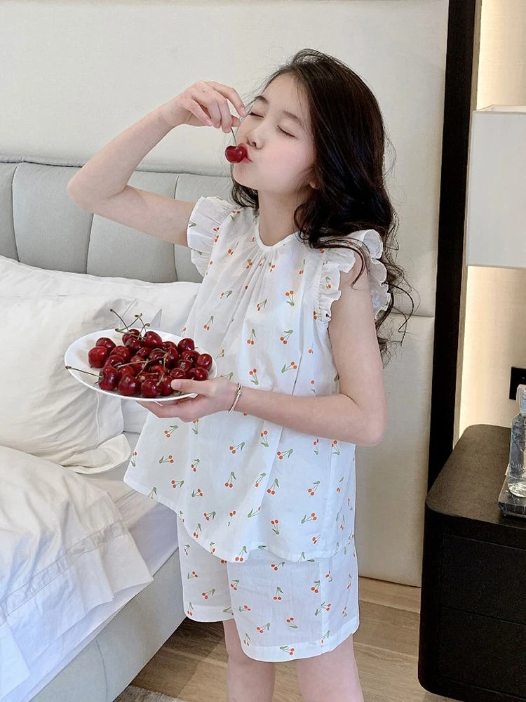 

Child House Clothing Korean Children's Clothing 2025 Girls Summer Clothes 4 Years Girl Clothes Girls Outfit Sets Girly Clothes