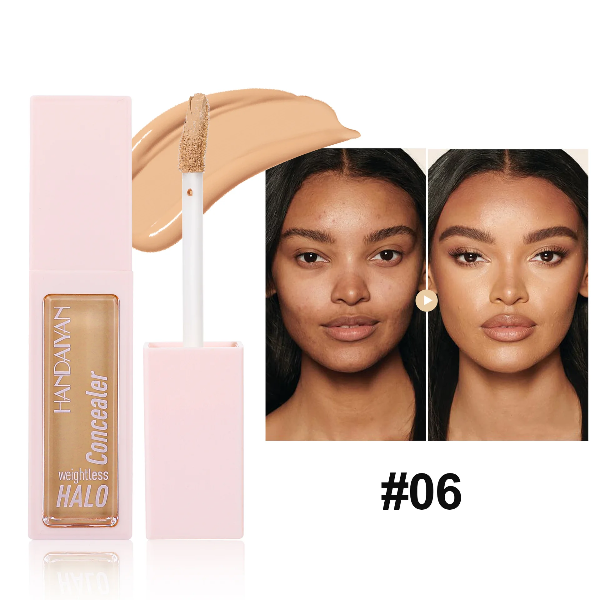 HANDAIYAN Liquid Concealer Matte High Coverage Waterproof Oil Control Moisturizing Lasting Concealer Professional Face Make Up