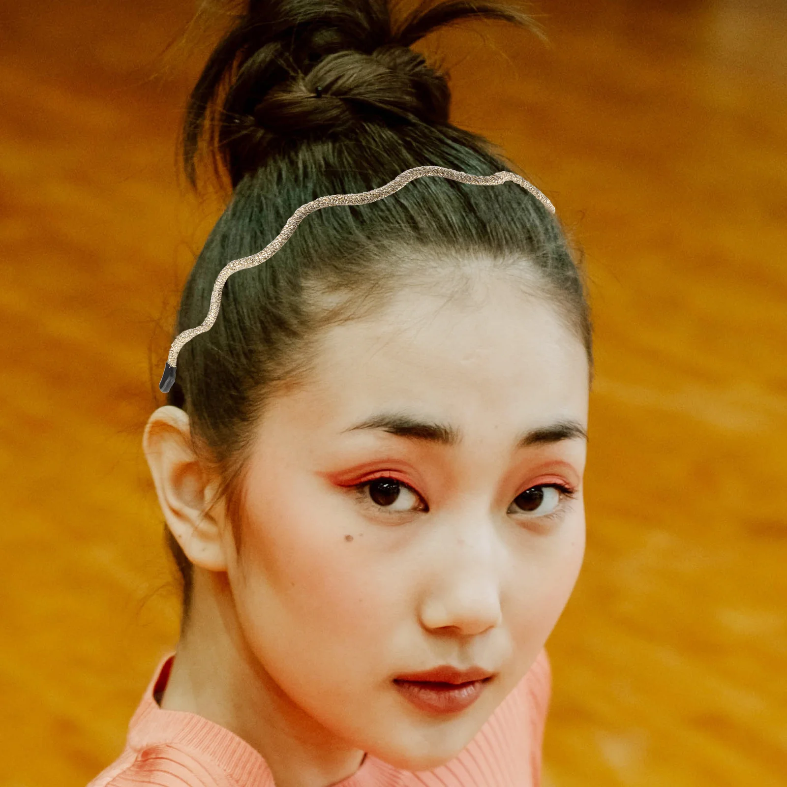 

6pcs Wave Design Hoop Fabric Hair Accessories For Women One Size Fits Most Diy Pearl Crystal Beads Decor Daily Party Outwear Use