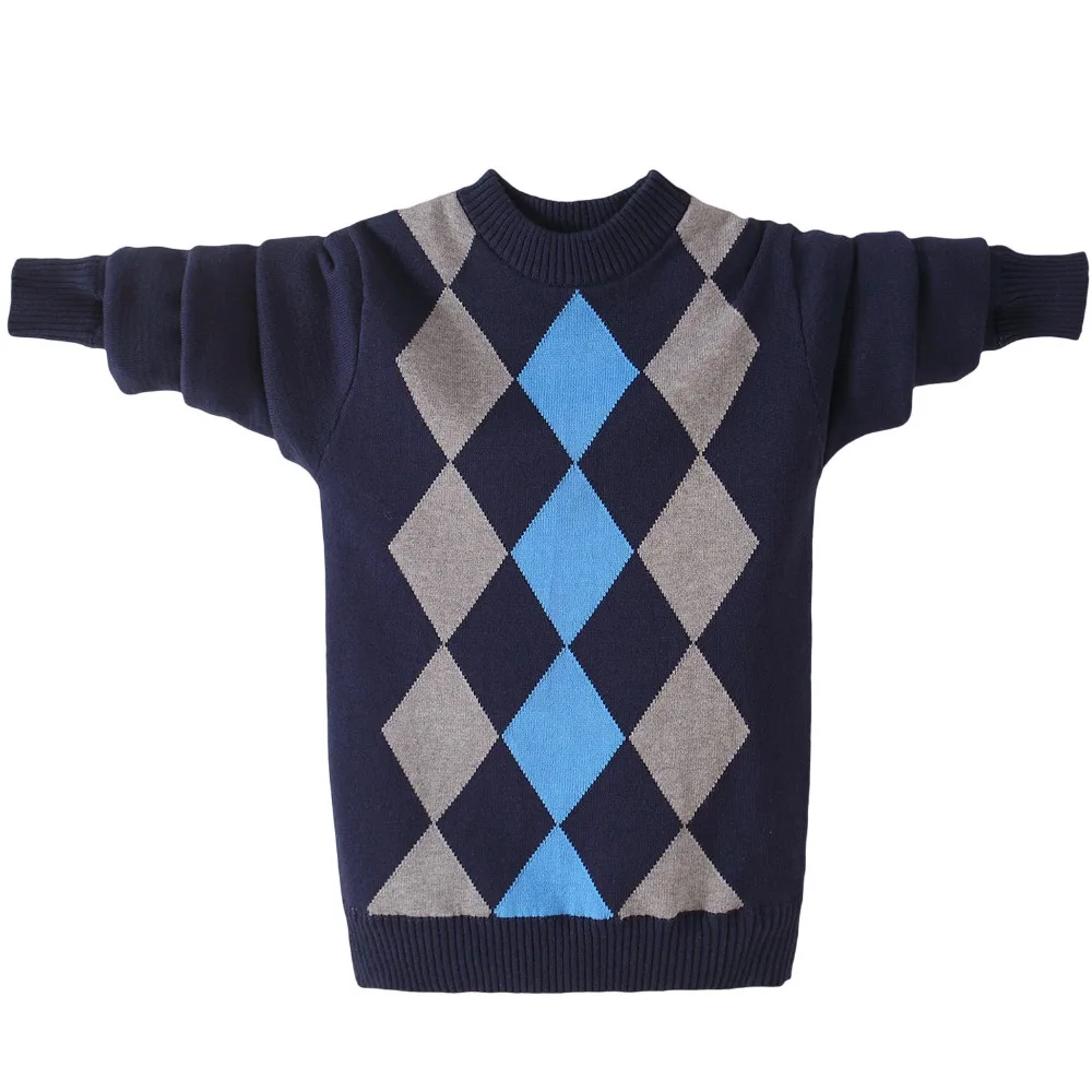 

Winter Cotton children's clothing Boy's clothes O-Neck pullover Sweater winter Keep warm Kids clothes children's Sweater