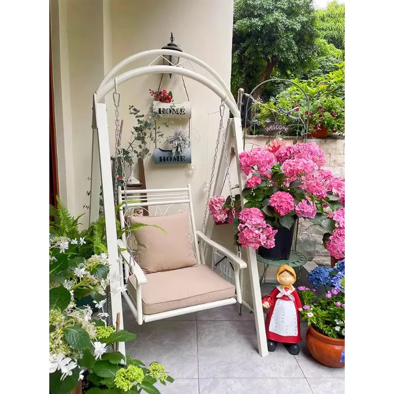 

Swing Outdoor Garden Swing Indoor Balcony Rocking Chair Household Hanging Basket Chair Outdoor Garden Single Swing Hanging Chair