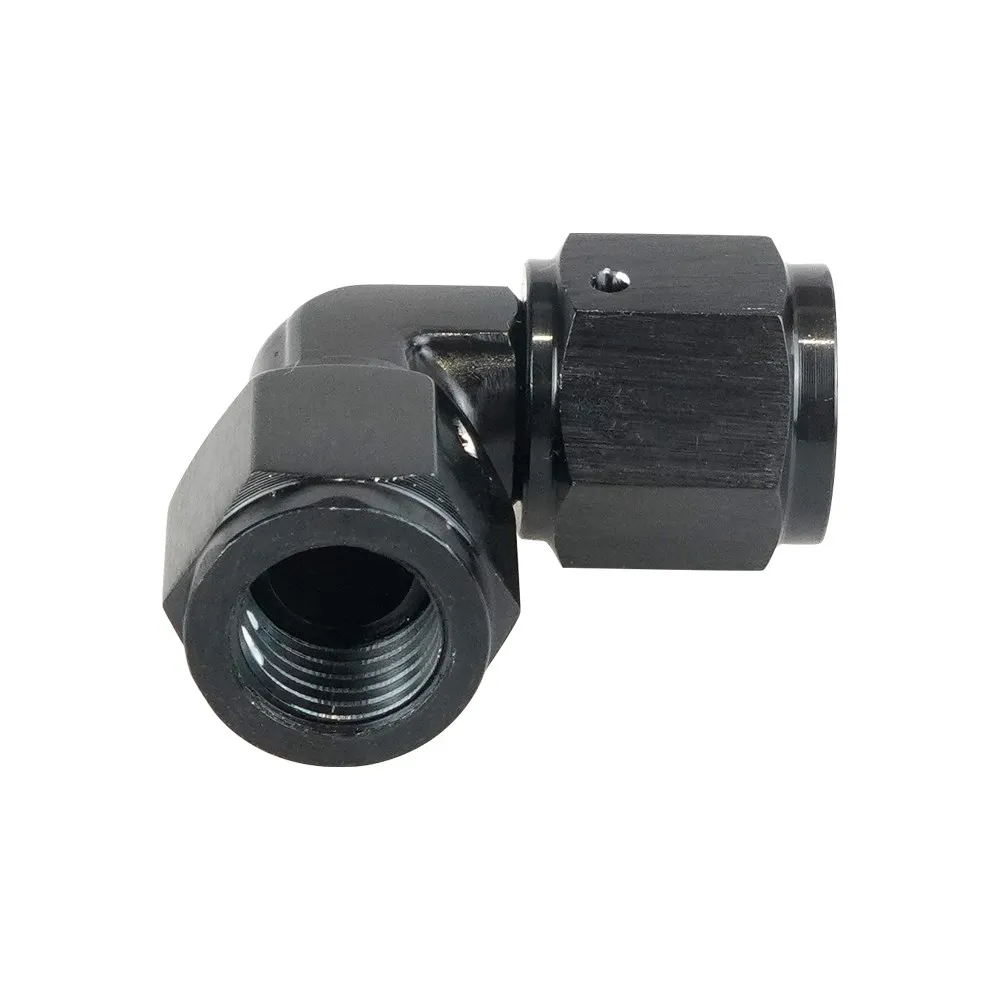 AN4 AN6 AN8 AN10 raccordi per tubi flessibili a gomito girevoli a 90 gradi filettatura femmina per adattatori per tubi flessibili per linea intrecciata adattatore per linea carburante