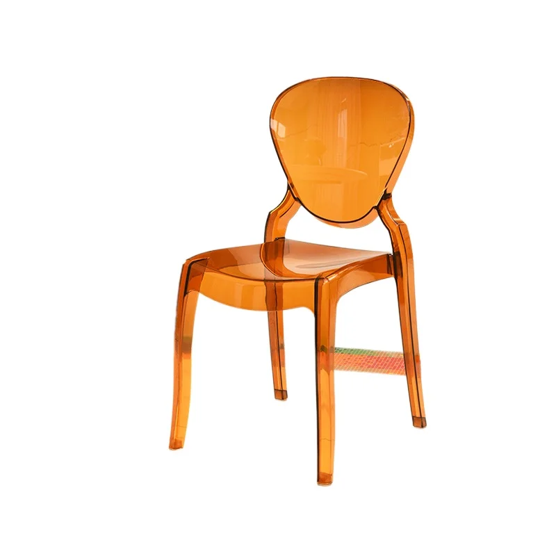 كرسي إسكندنافي شفاف كرسي أكريليك كرسي خلفي كريستال #2