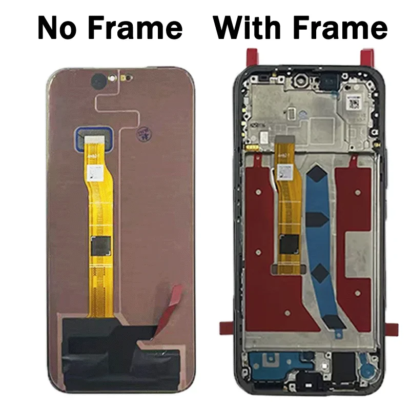 6,7-calowy wyświetlacz AMOLED do telefonu Honor 400 Lite, model ABR-NX1, wraz z ekranem dotykowym i ramką wyświetlacza do telefonu Honor 400 Lite, model ABR-N31C1. — zdjęcie produktu 5
