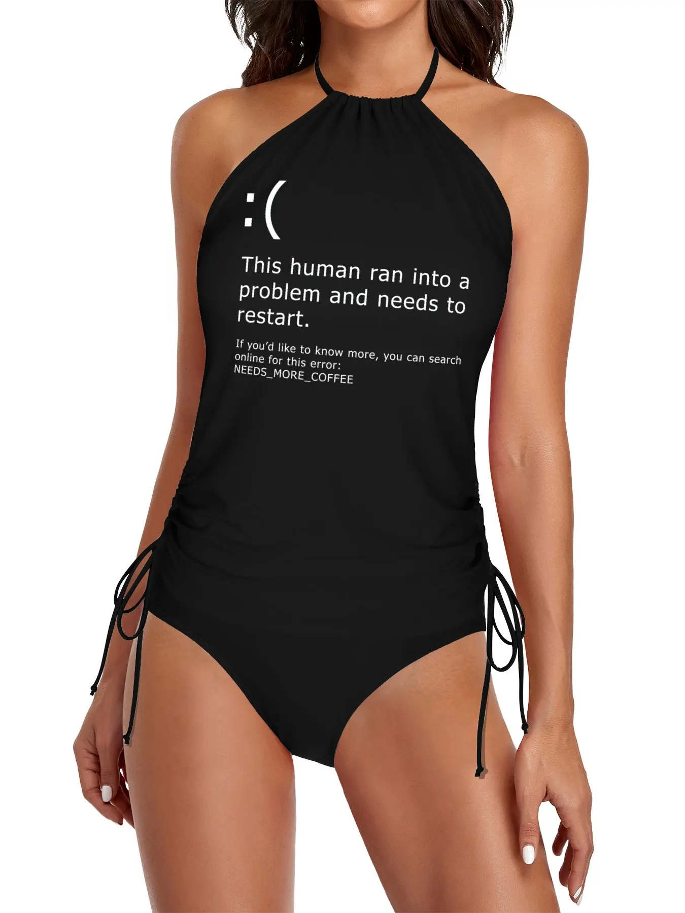 

Blue Screen of Death - Coffee error Split Swimsuit Set women's swimsuits 2025 Summer women's clothing bikini 2025 woman