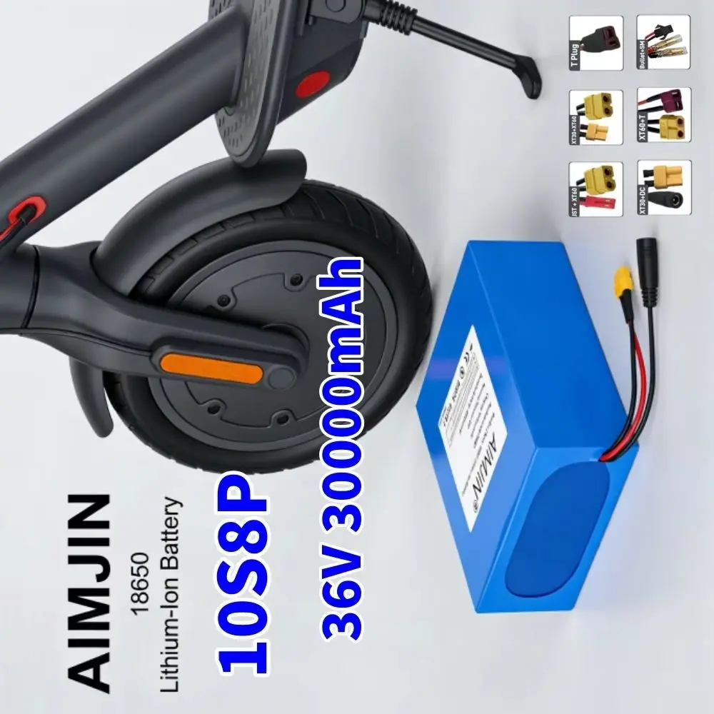 36V 30Ah 18650 Lithium Battery Pack 1500W High-Power Built-In BMS for Various Energy Storage Backup A-Class
