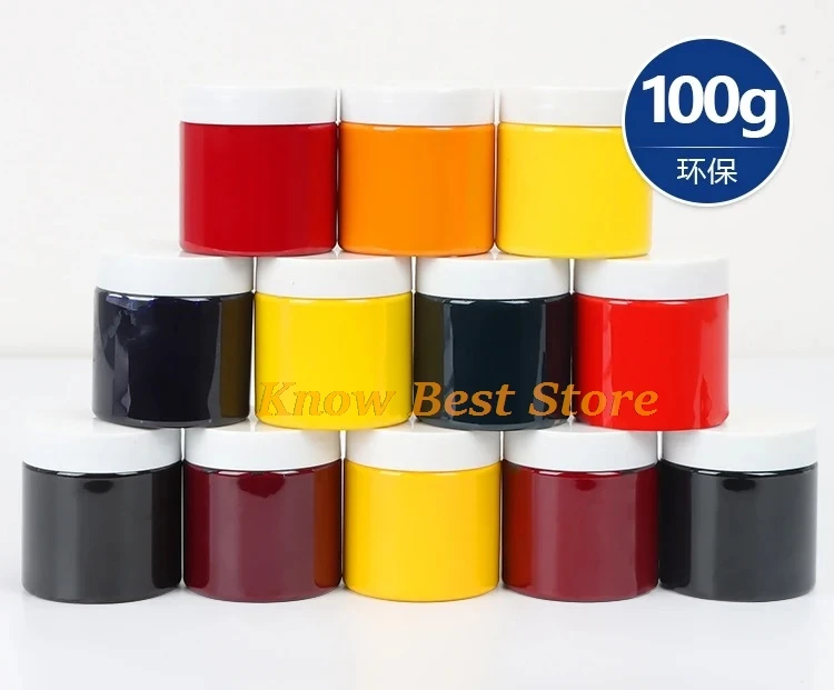 Tinta Oleosa para Serigrafía de 100g, Tinta para Impresora de Almohadillas, para Metal, Plástico, Vidrio, PVC, Cartón, Secado Rápido