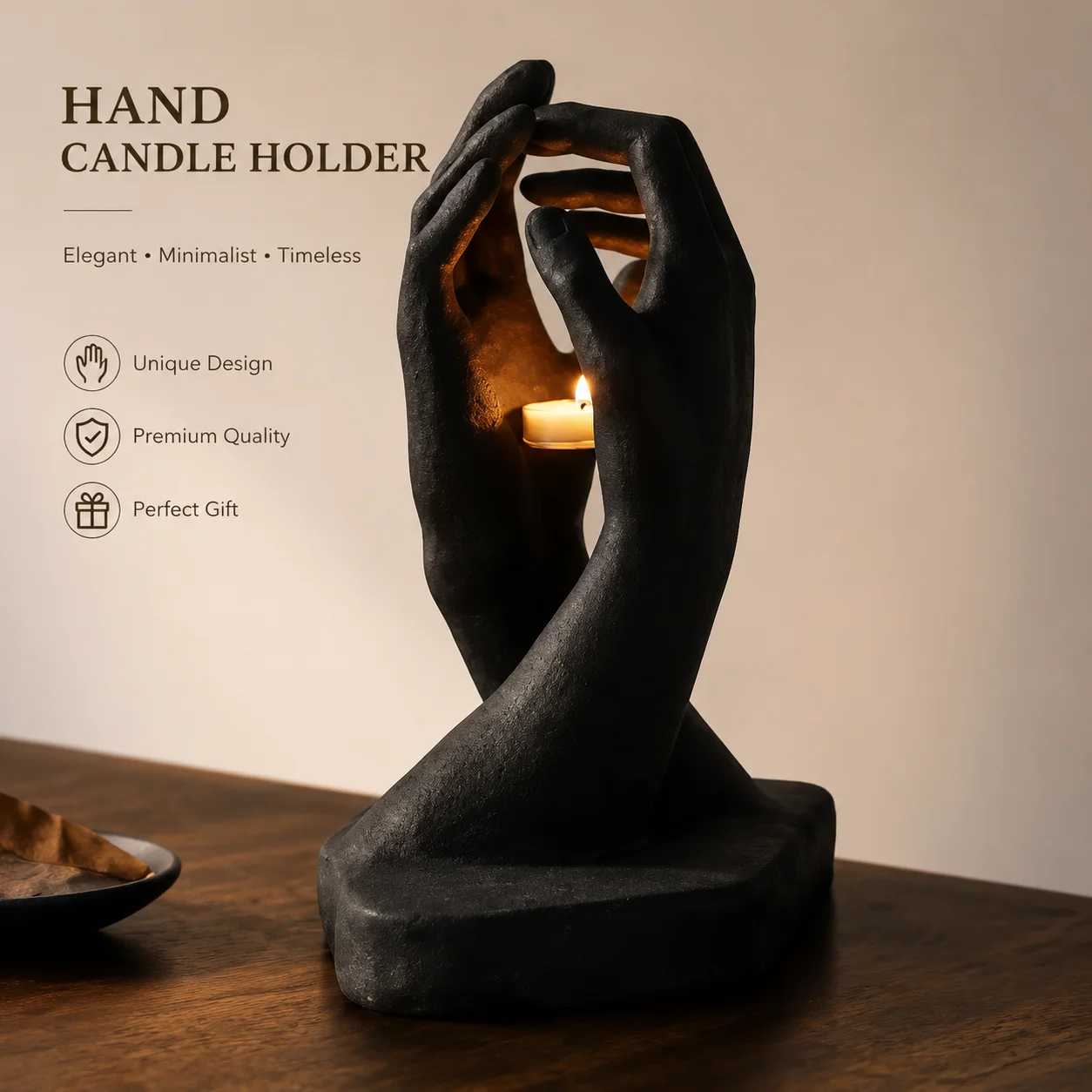 Handcrafted Metal Candle Holder for Living Room or Bedroom – Medieval-Inspired Aromatherapy Decor & Romantic Gift