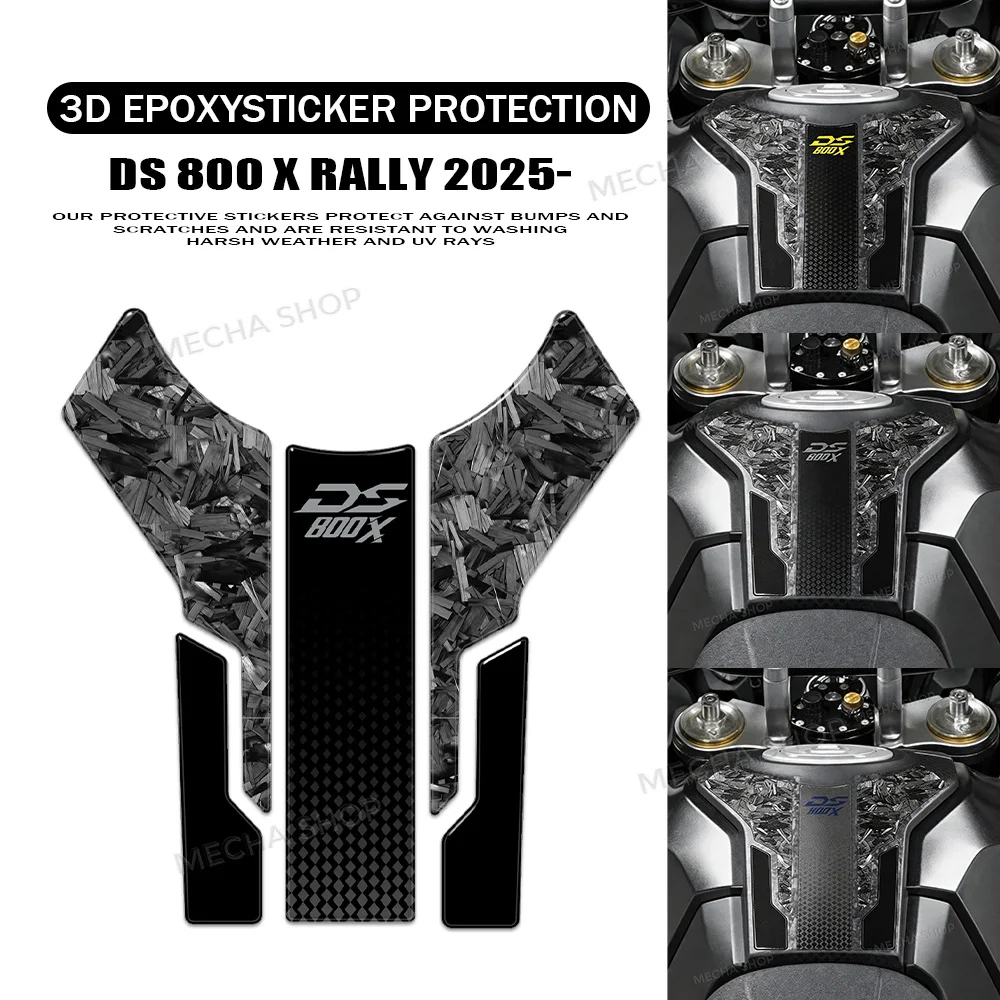 DS800X 2025 Accessories Motorcycle Tank Mat Decal 3D Sticker Protection Kit For Voge DS800X Rally 2025-